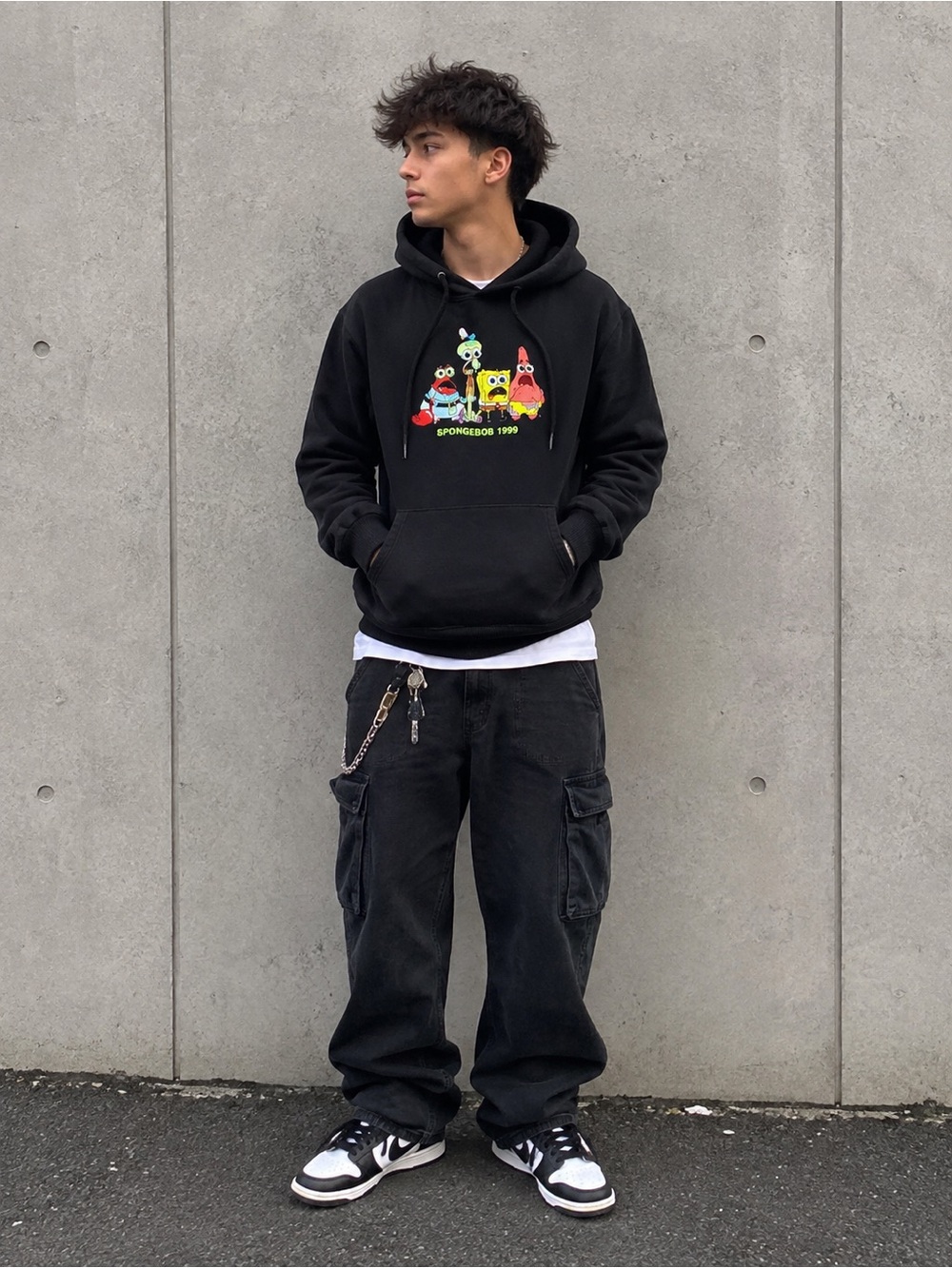 Nickelodeon Black SpongeBob & Friends Pullover Hoodie